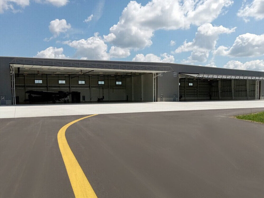 large hangar door