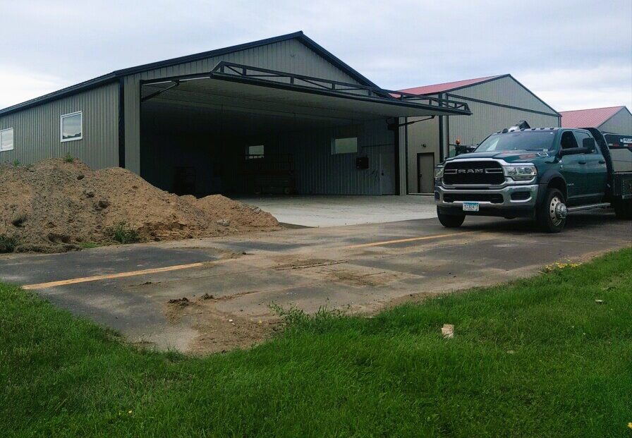 hangar door open