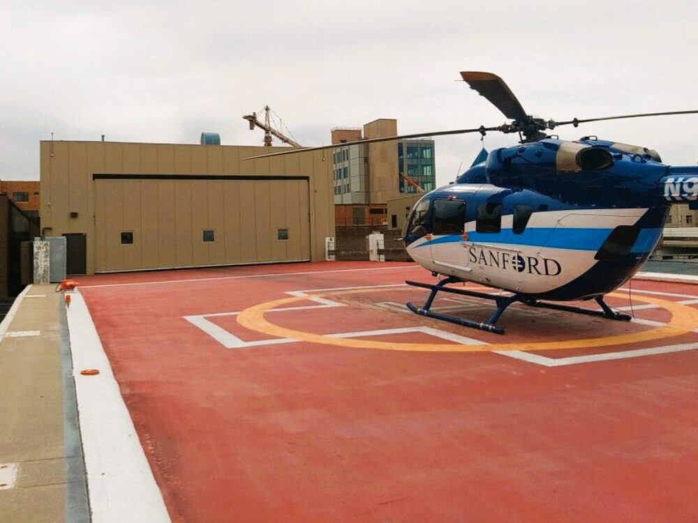 helipad hangar door