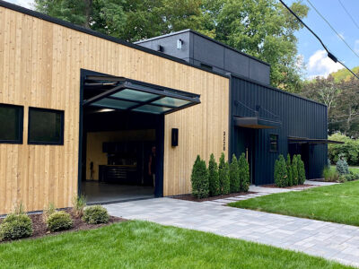 Completed Glass hydraulic door project